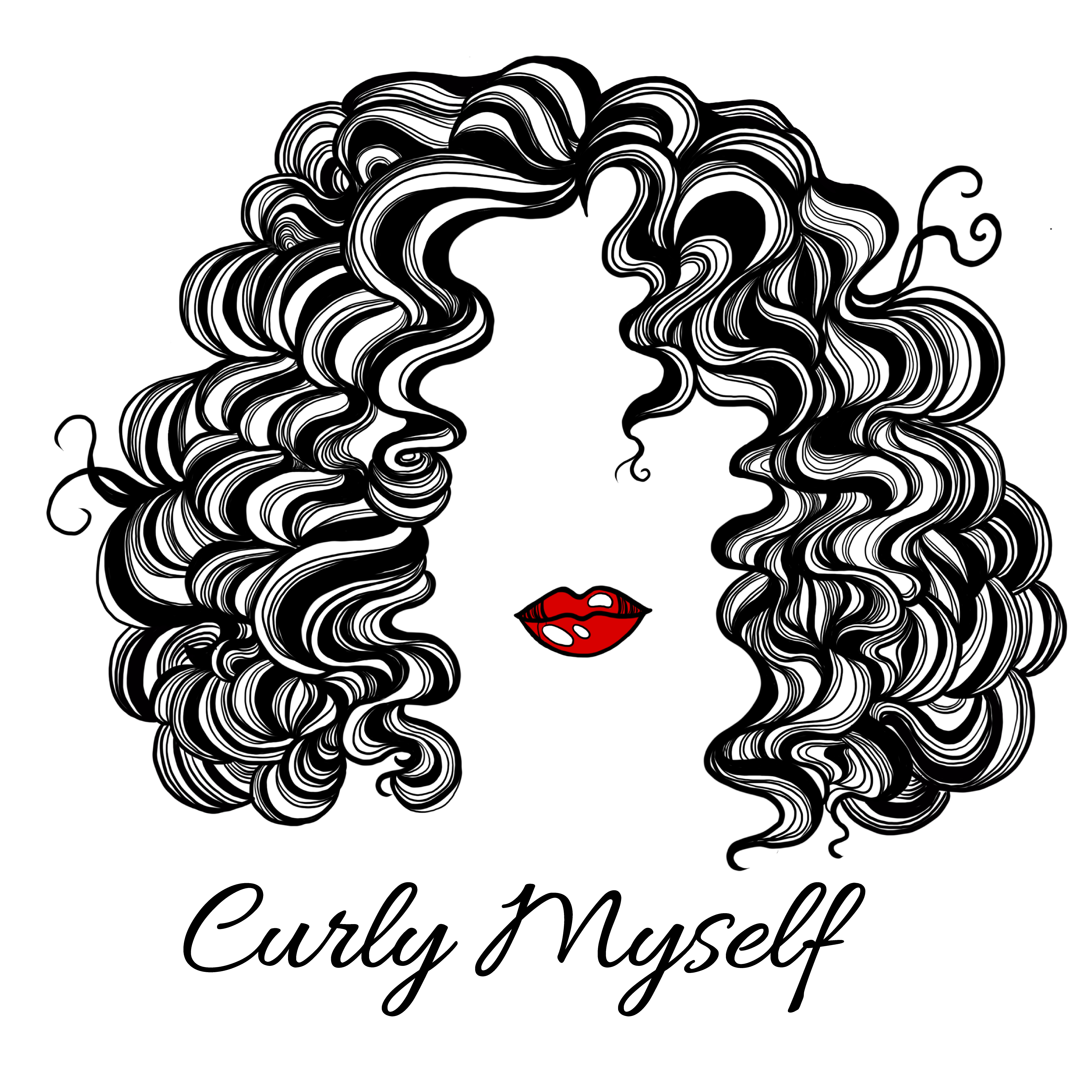 Curly-Myself-Logo-Transparent-png
